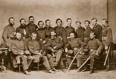 General F. P. Blair und Stab, 1861-65 von Mathew B. Brady